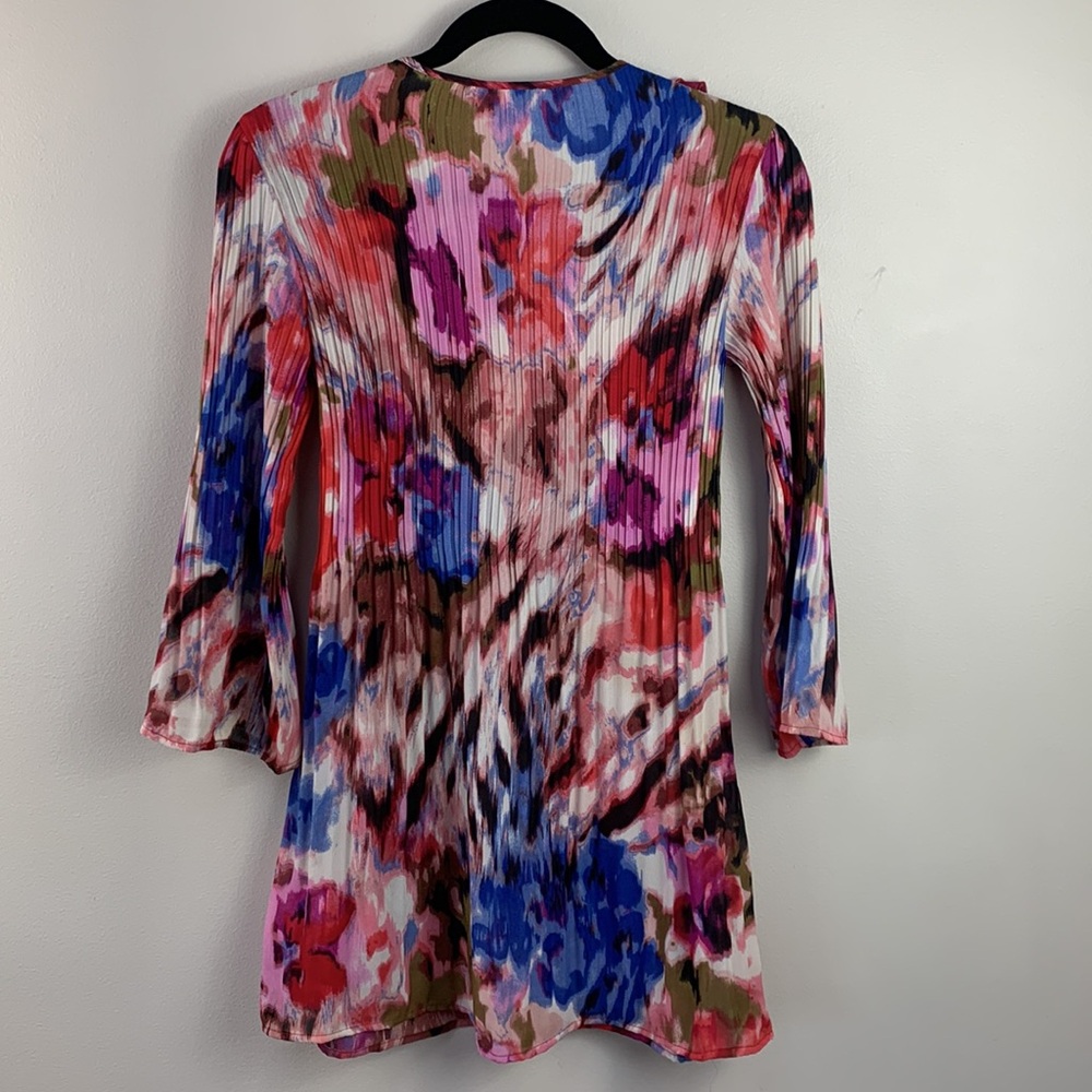 Sunny Leigh Red and Pink Ruffled Sailor Collar Blouse - Picture 3 of 8